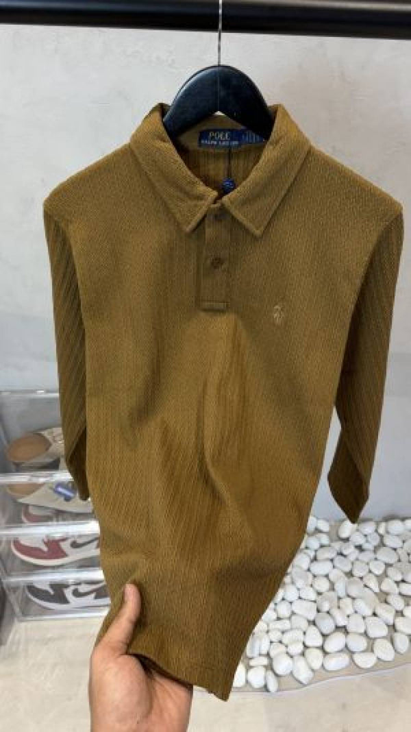 Ralph_ Lauren Full Sleeves Textured Polo 1055