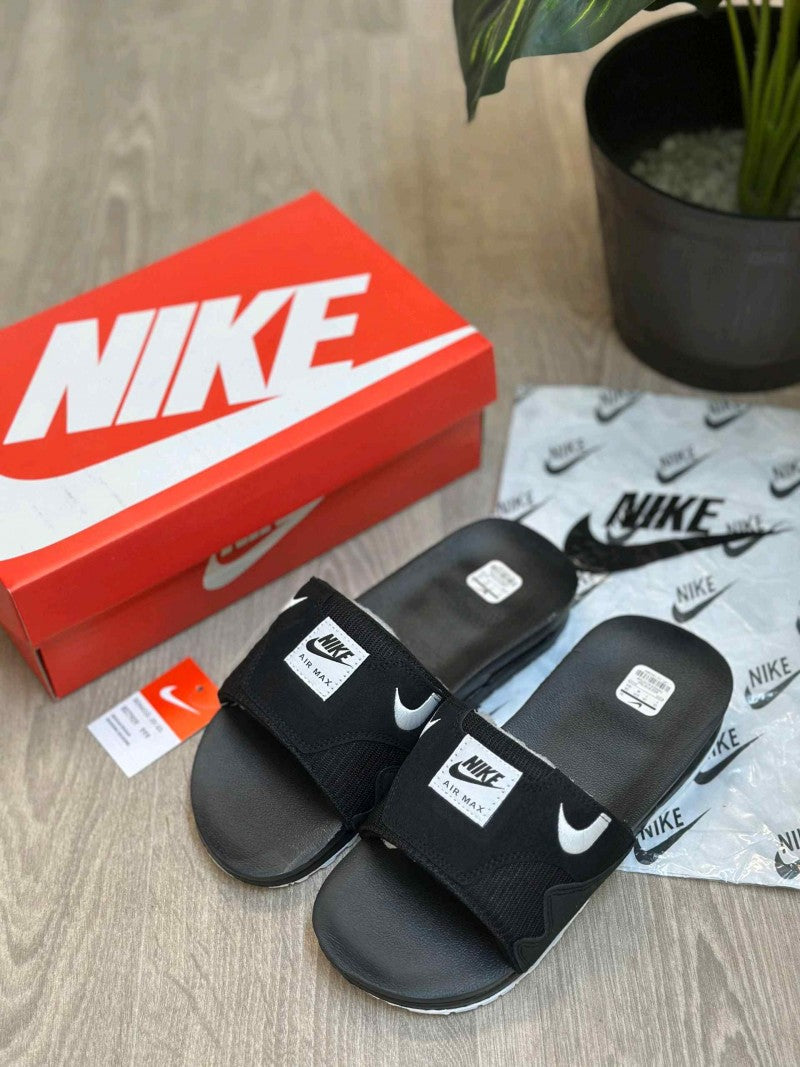 Nike Airmax 1 Premium Black White Flip-Flop