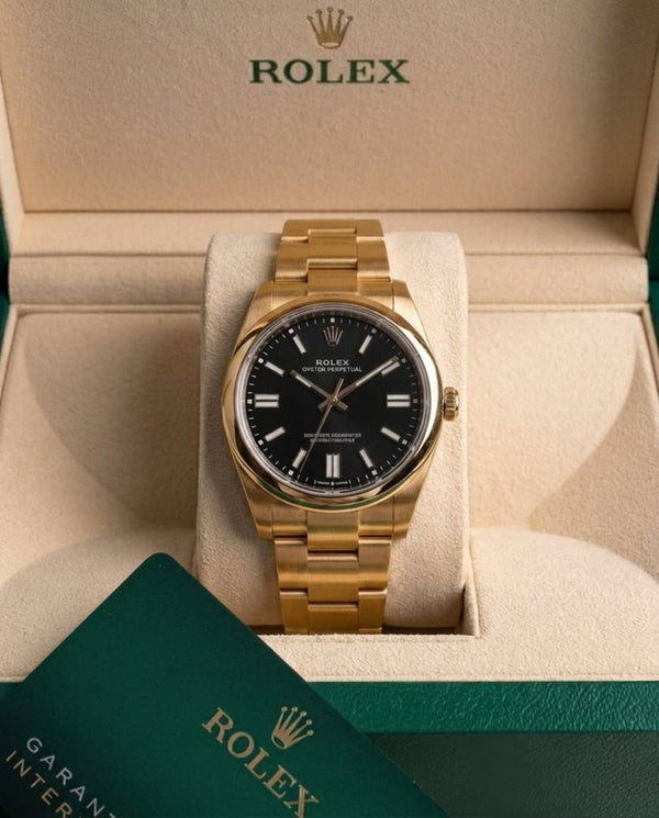 Rolex Oyster Perpetual Milgauass Gold-Black