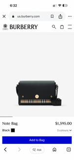 Burberyy CB Note Camera Flap Crossbody Bag With Original Box DustCover & CarryBag