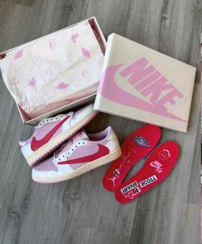 Nike Air Jordan 1 Travis Scott Tropical Pink Semi UA Quality 761