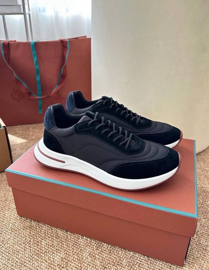 Loro Piano Week End Walk Sneaker Black
