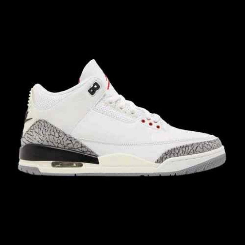 Nike AIR JORDAN 3 THROW LINE WHITE CEMENT