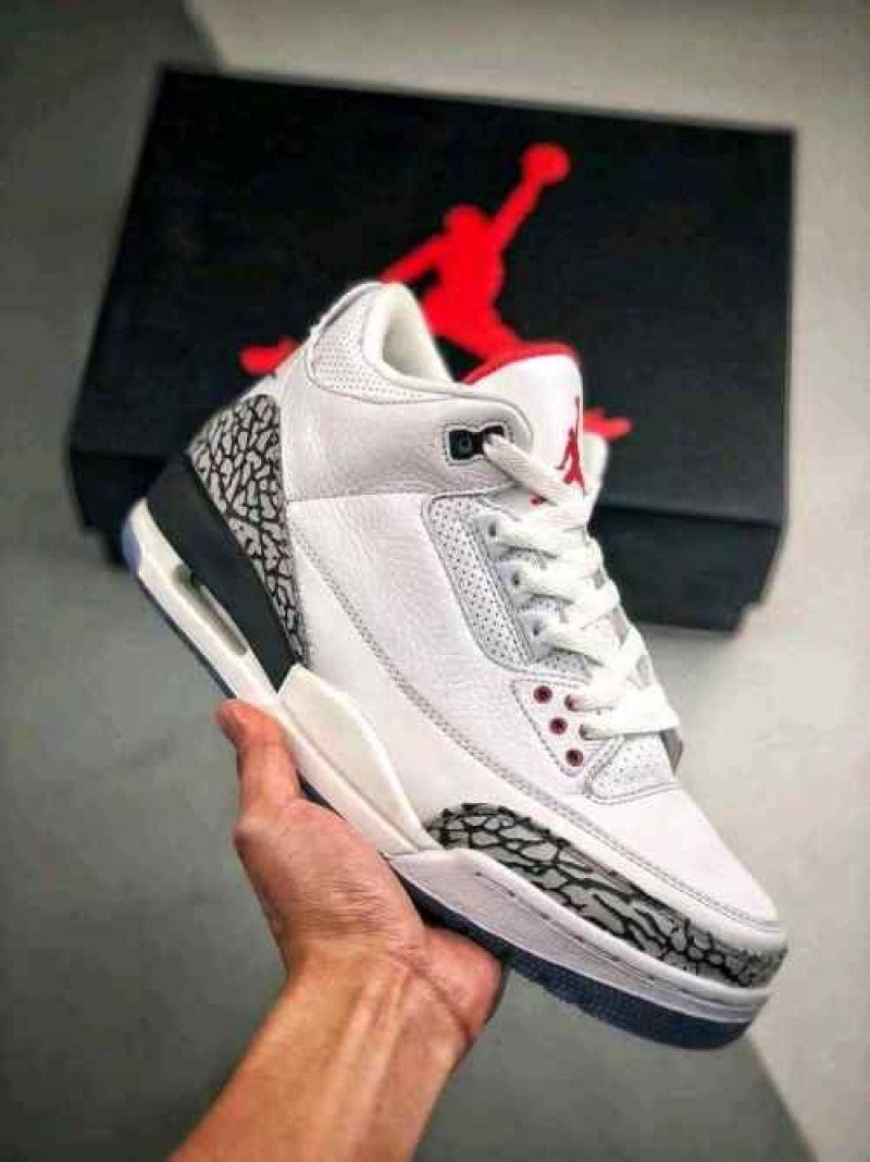 Nike AIR JORDAN 3 THROW LINE WHITE CEMENT