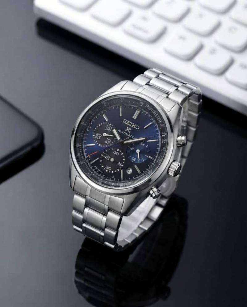 Seiko Prospex Chronograph Silver-Blue
