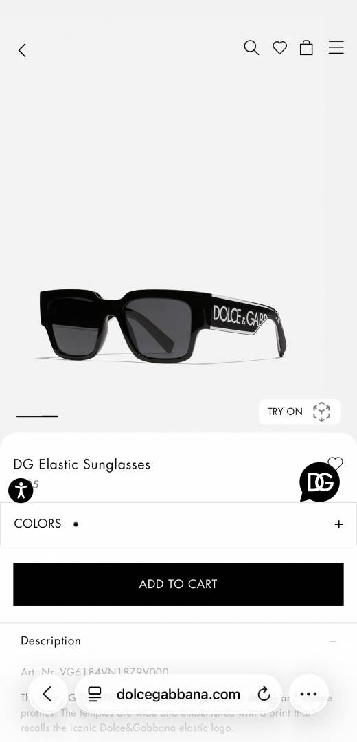 Dolce & Gabbana 6184 Black White