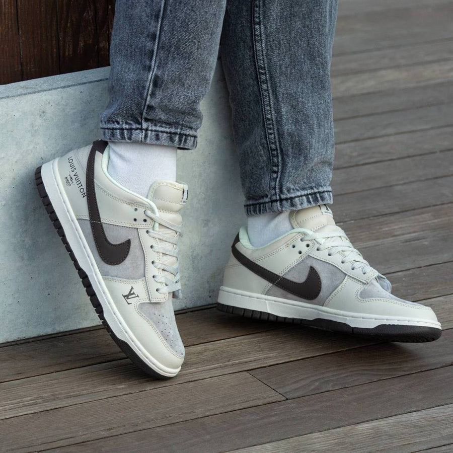 Nike SB Dunk Low X Loiuss Vuitton Gray