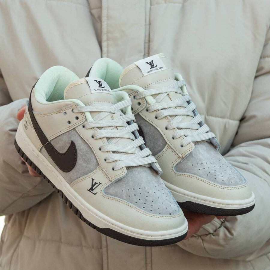 Nike SB Dunk Low X Loiuss Vuitton Gray