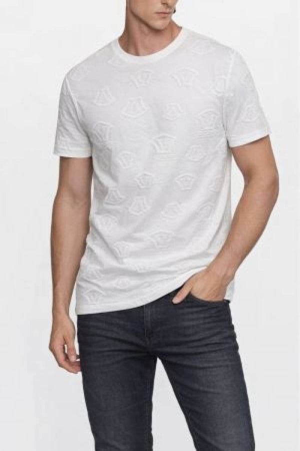 Versace_impoted Full Monogram t-shirt White