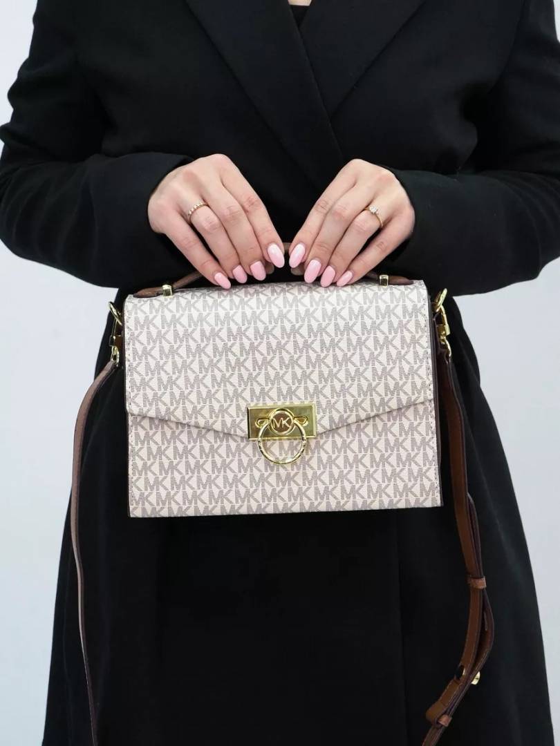 Michael Kors CB Hendrix Top Handle Crossbody Bag With Original Box & CarryBag