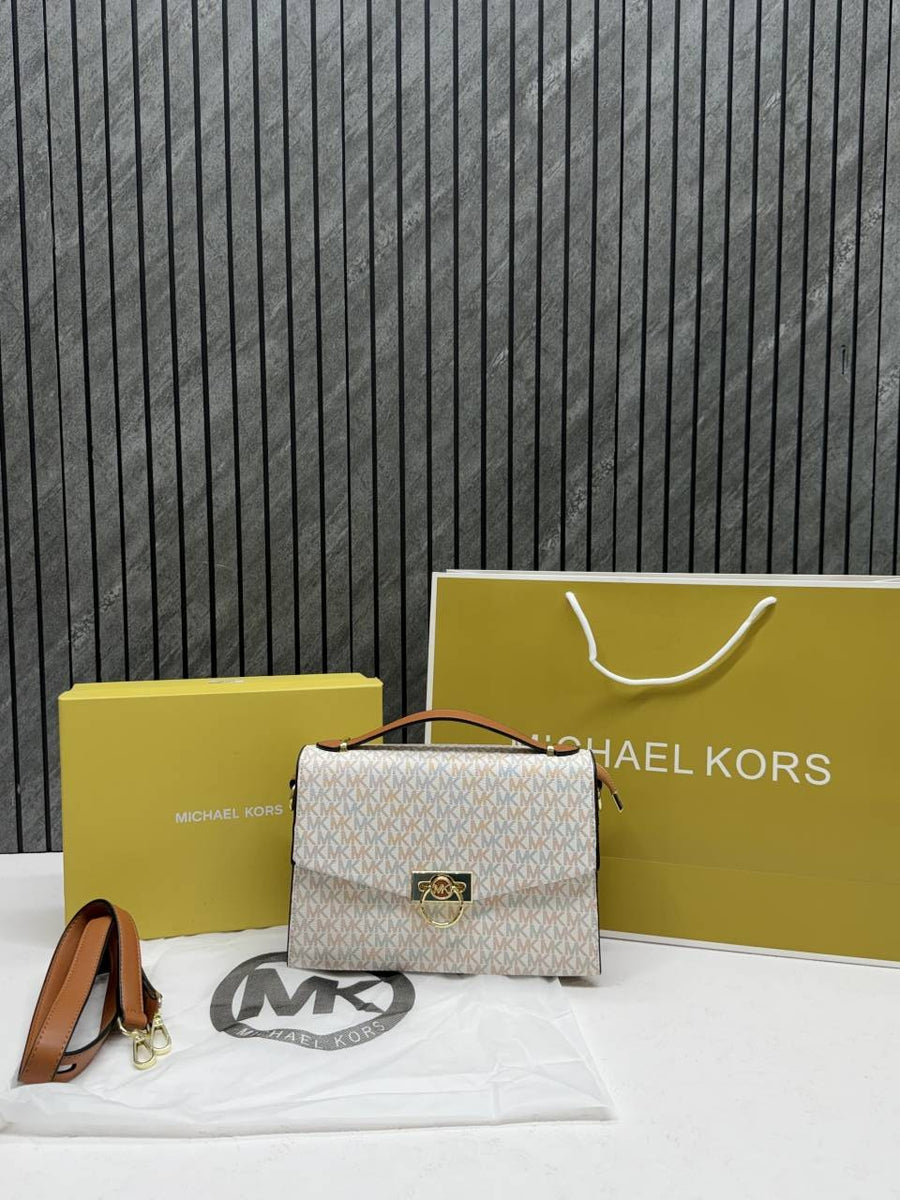Michael Kors CB Hendrix Top Handle Crossbody Bag With Original Box & CarryBag