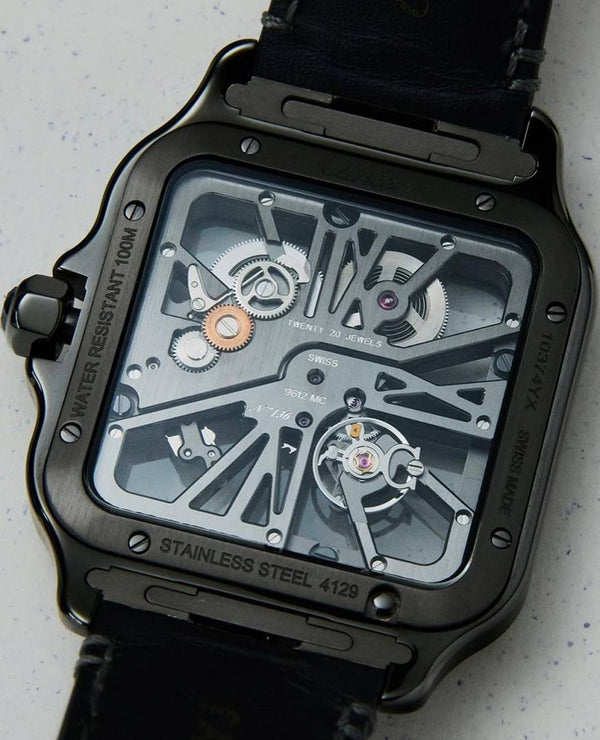 Cartier Santos Skeleton Battery