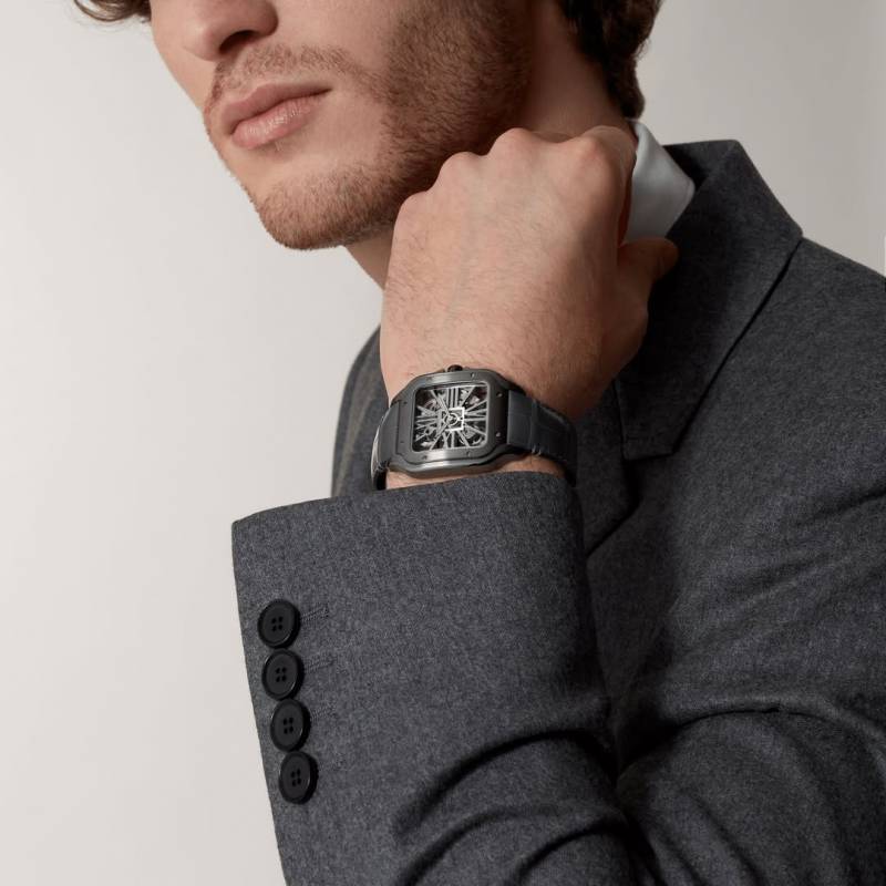 Cartier Santos Skeleton Battery