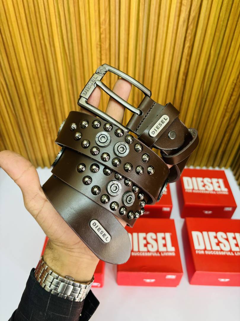 19 DIESAL FULL RIBBIT BROWN PREMIUM QUALITY BELT