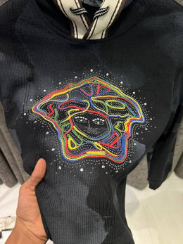 Versace IMPORTED HOODIE STORE ARTICLE BLACK