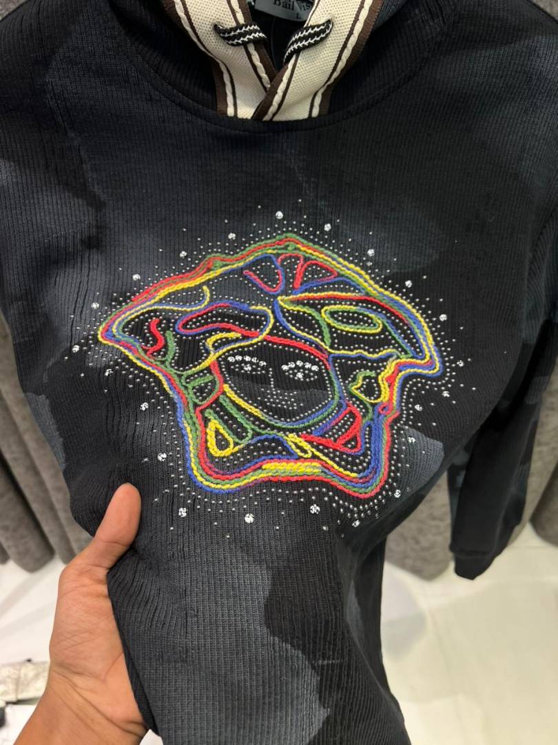 Versace IMPORTED HOODIE STORE ARTICLE BLACK
