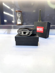 Diesel Silver Grey Belt Fa 500