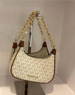 Michael Kors CB Cora 100822 Mini Zip Pouchette Signature OG Dust Cover & Carry Bag