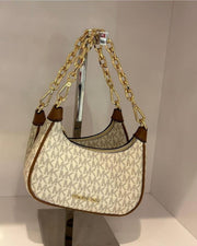 Michael Kors CB Cora 100822 Mini Zip Pouchette Signature OG Dust Cover & Carry Bag