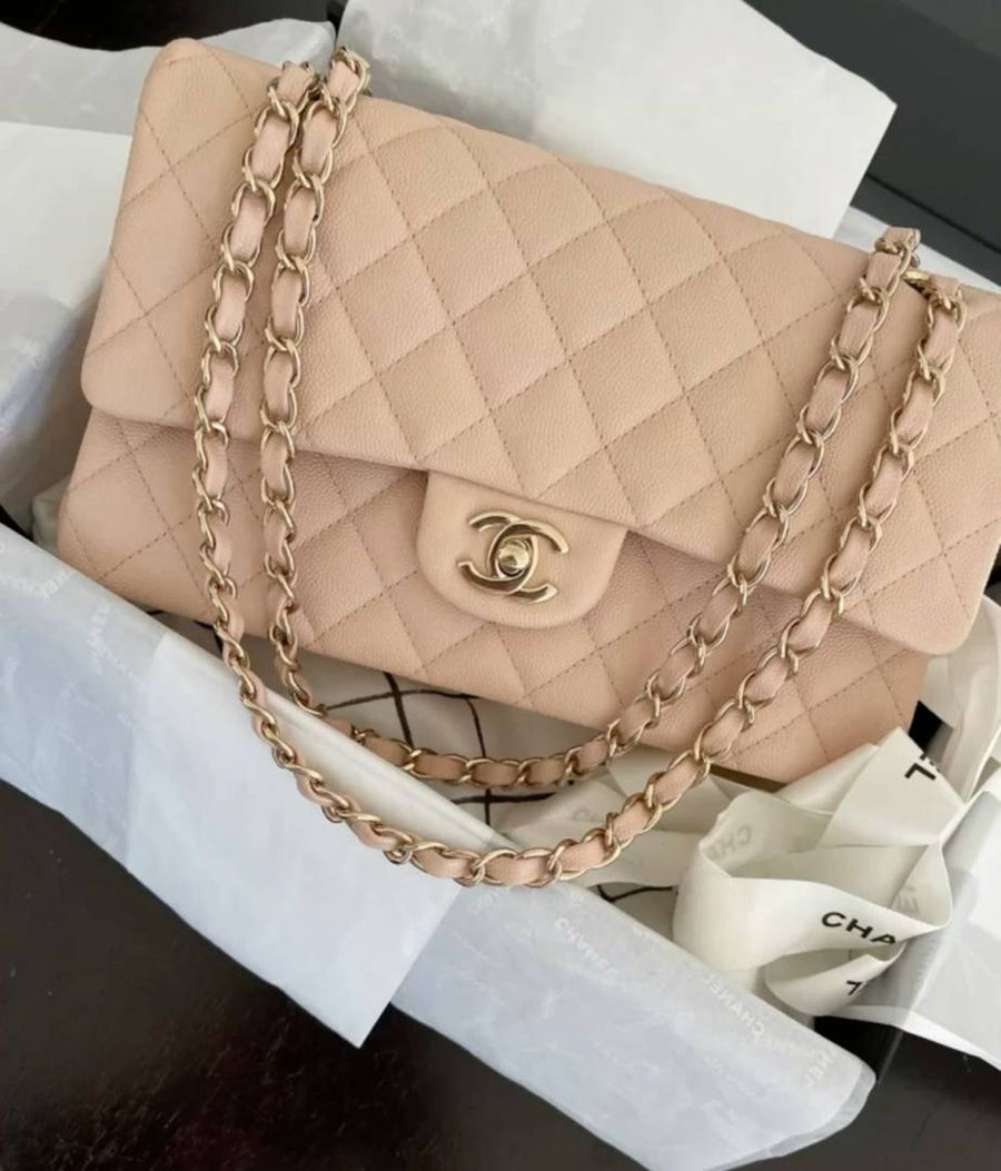 Chanel_Jumbo_Apricot_Gold_With_OriginalBox
