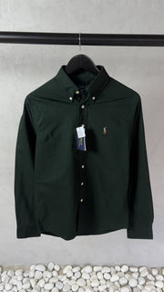 Ralph Lauren Polo Dark Green Oxford Shirt 1003