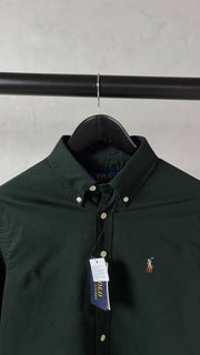Ralph Lauren Polo Dark Green Oxford Shirt 1003