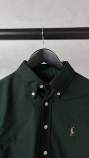 Ralph Lauren Polo Dark Green Oxford Shirt 1003