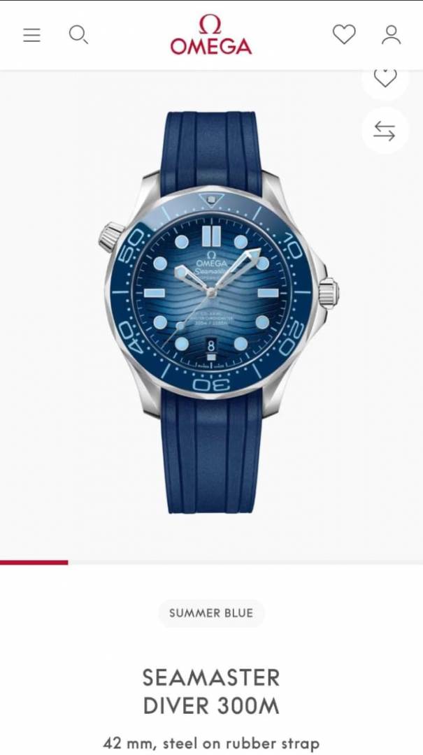 Omega seamaster diver 300M automatic Summer