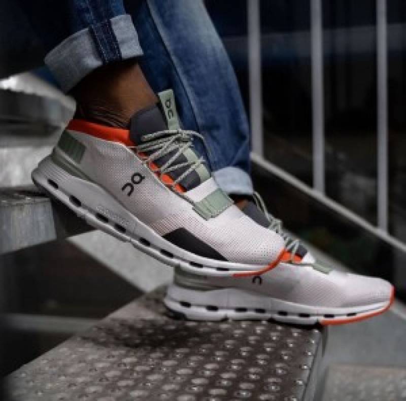 On Cloudnova Silver Orange Cloudtec Athletic--