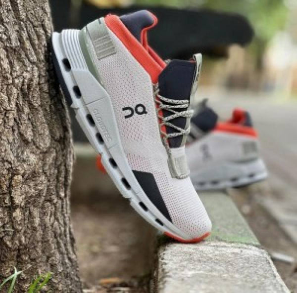 On Cloudnova Silver Orange Cloudtec Athletic--