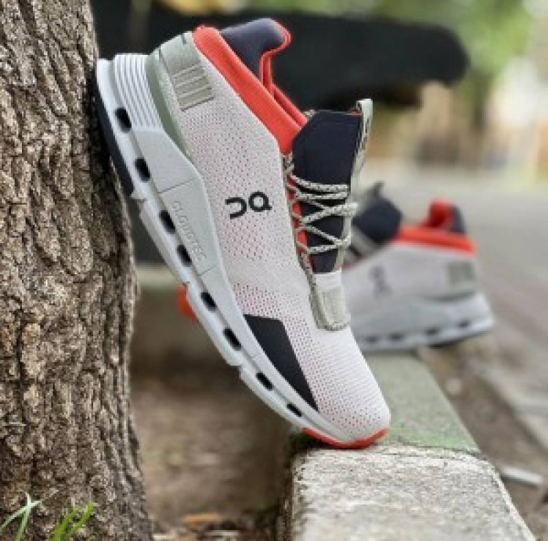 On Cloudnova Silver Orange Cloudtec Athletic--