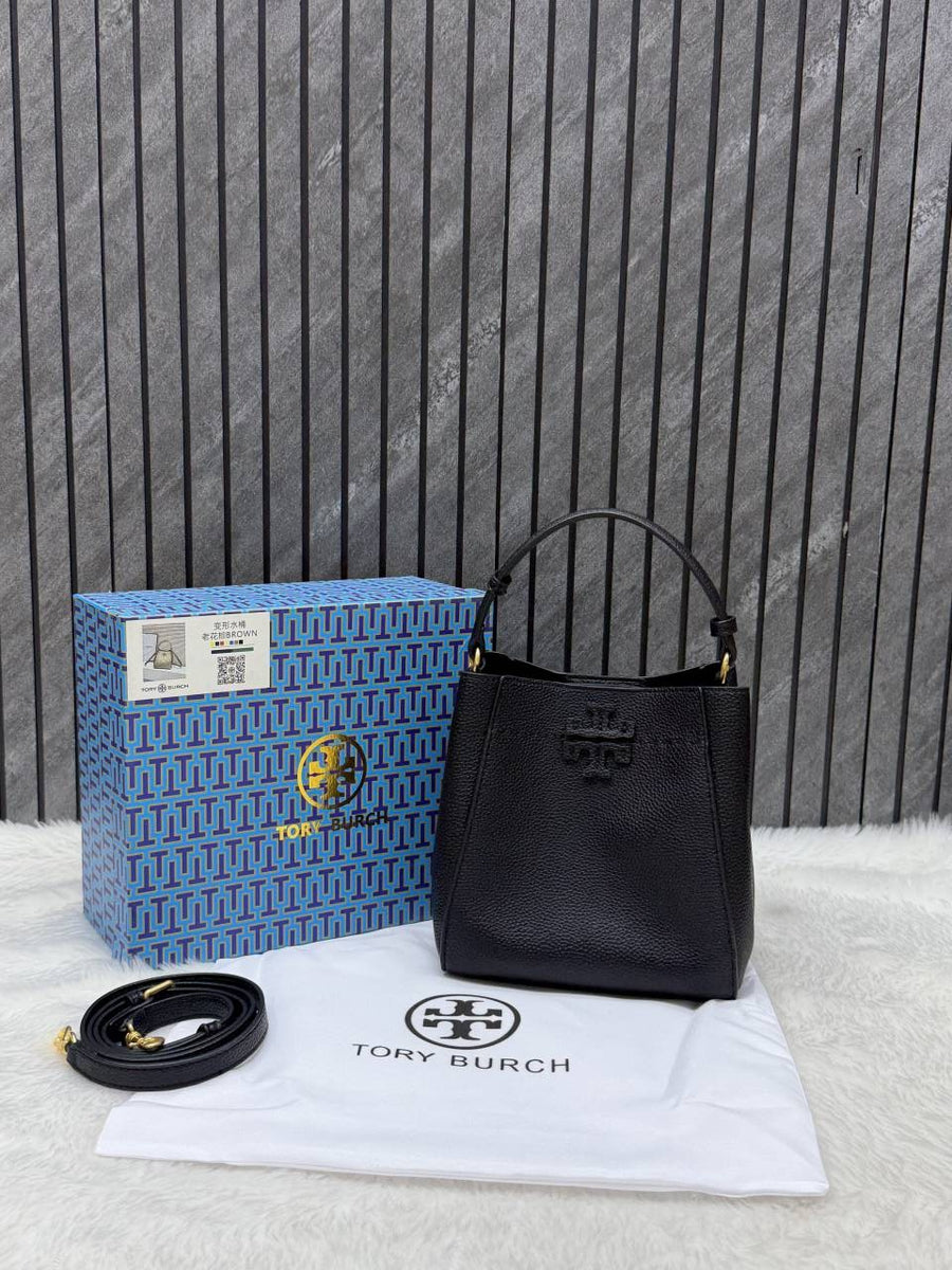 Tori Burch_McGraw_Bucket_Bag_With_OriginalBox_DustCover