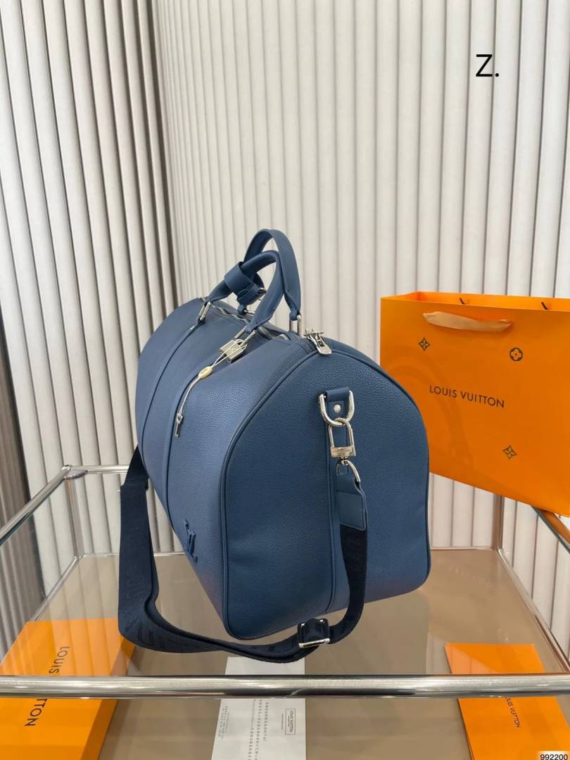 _vuitton_lv keepall bandoulire premium unisex duffle bag with dust bag & accessories (blue - 687)