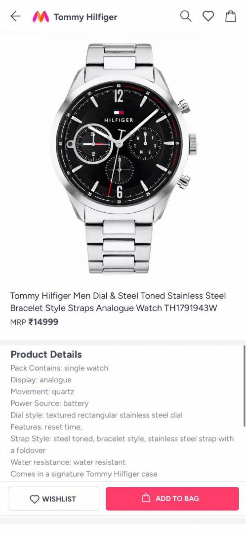 Tommy Evan silver Black