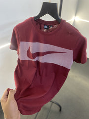 Nike graphic print imported tshirt maroon
