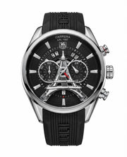 Tagg heuee_r Carrerr_a CAL 1887 silver black dail
