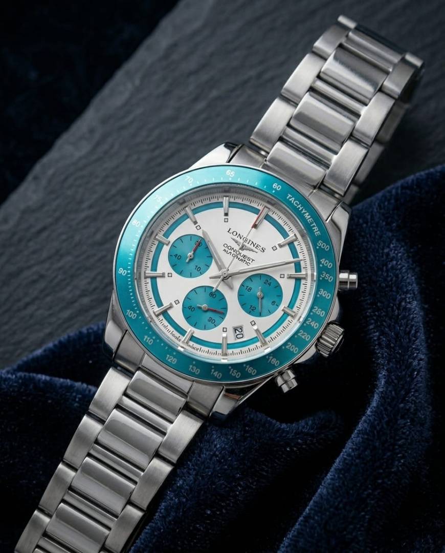 Longines Conquest Chronograph Blue