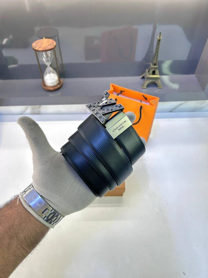 Louis Vuitton Reversible Grey Belt Fa 356