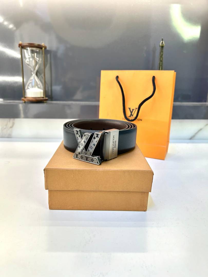 Louis Vuitton Reversible Grey Belt Fa 356