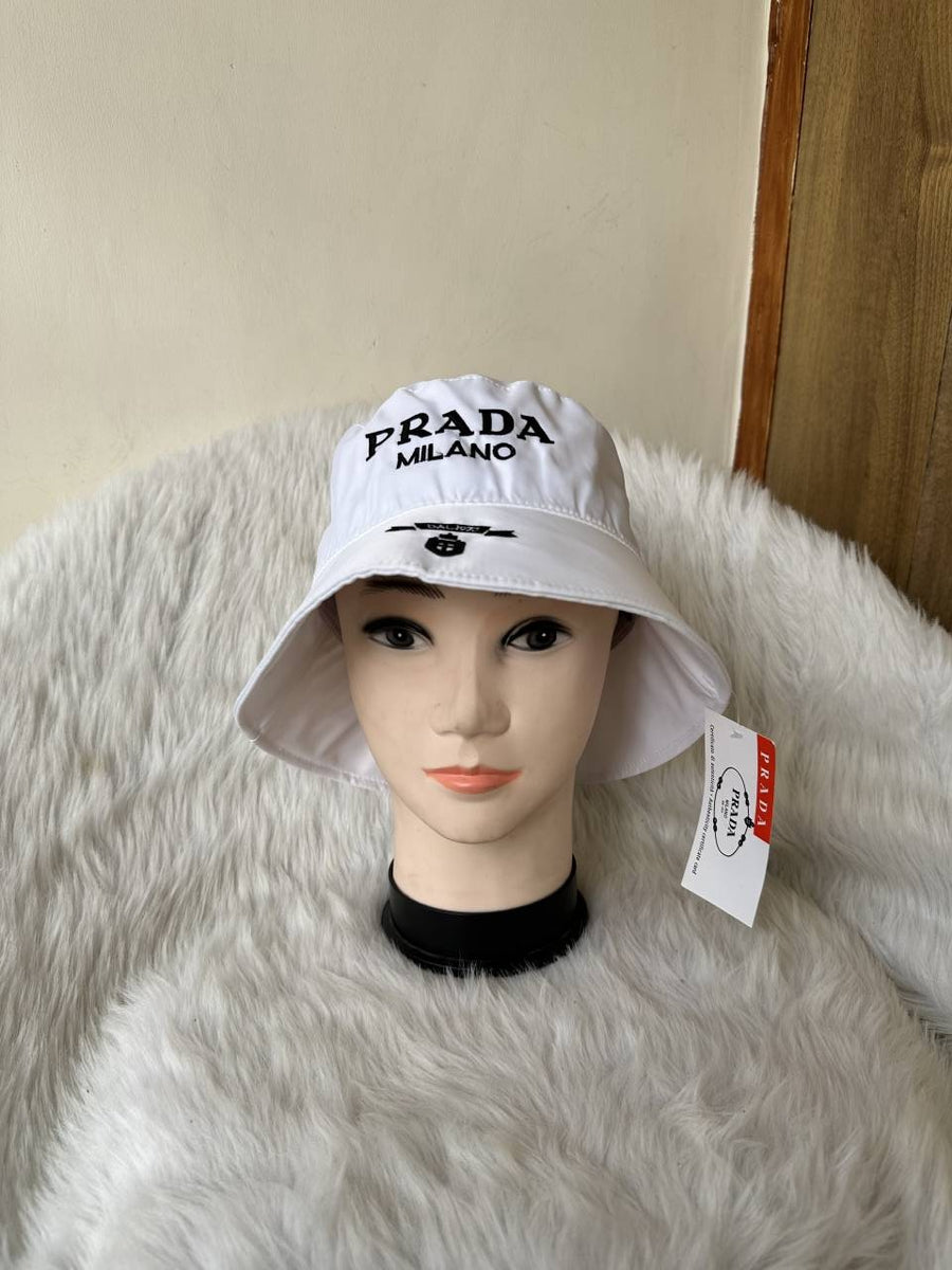 Prada_Milano_White_Nylon_Premium_Bucket_Hat_With_Safety_Box