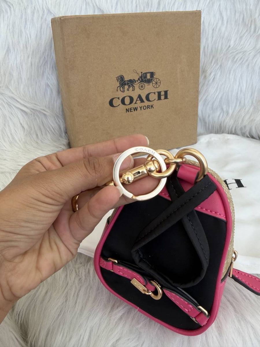 Coach_09_Minikkeychain_Backpack_BagCharm_With_Original_Box_Packing