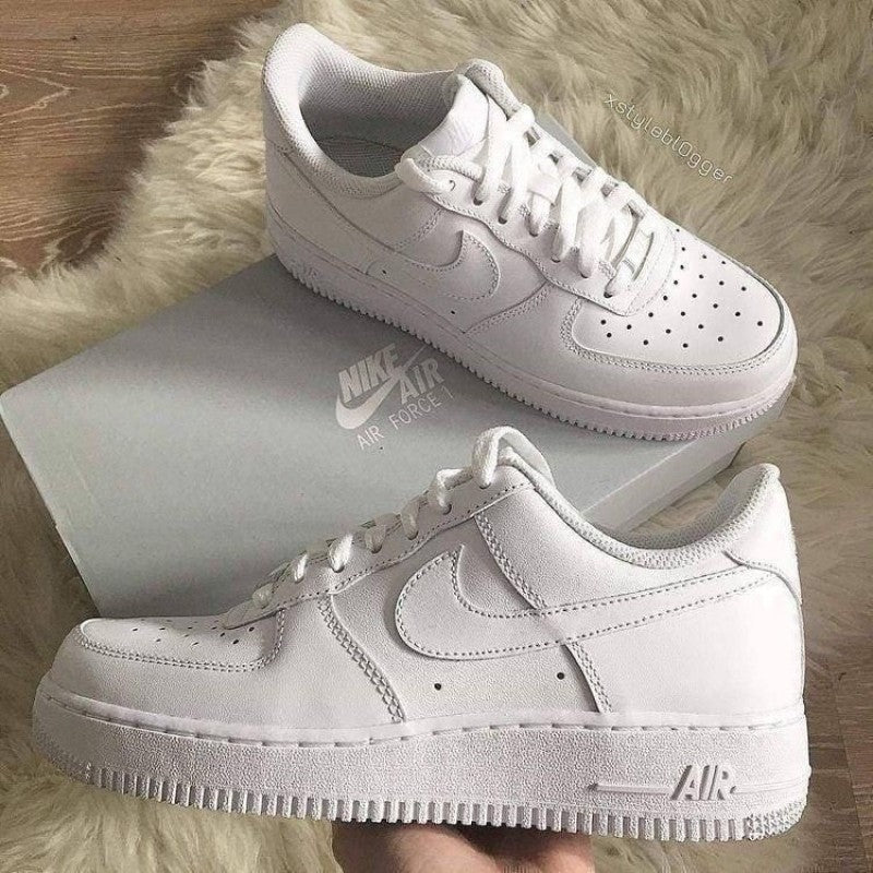 ..Nikkee airforce 1 white pure leather for men 477