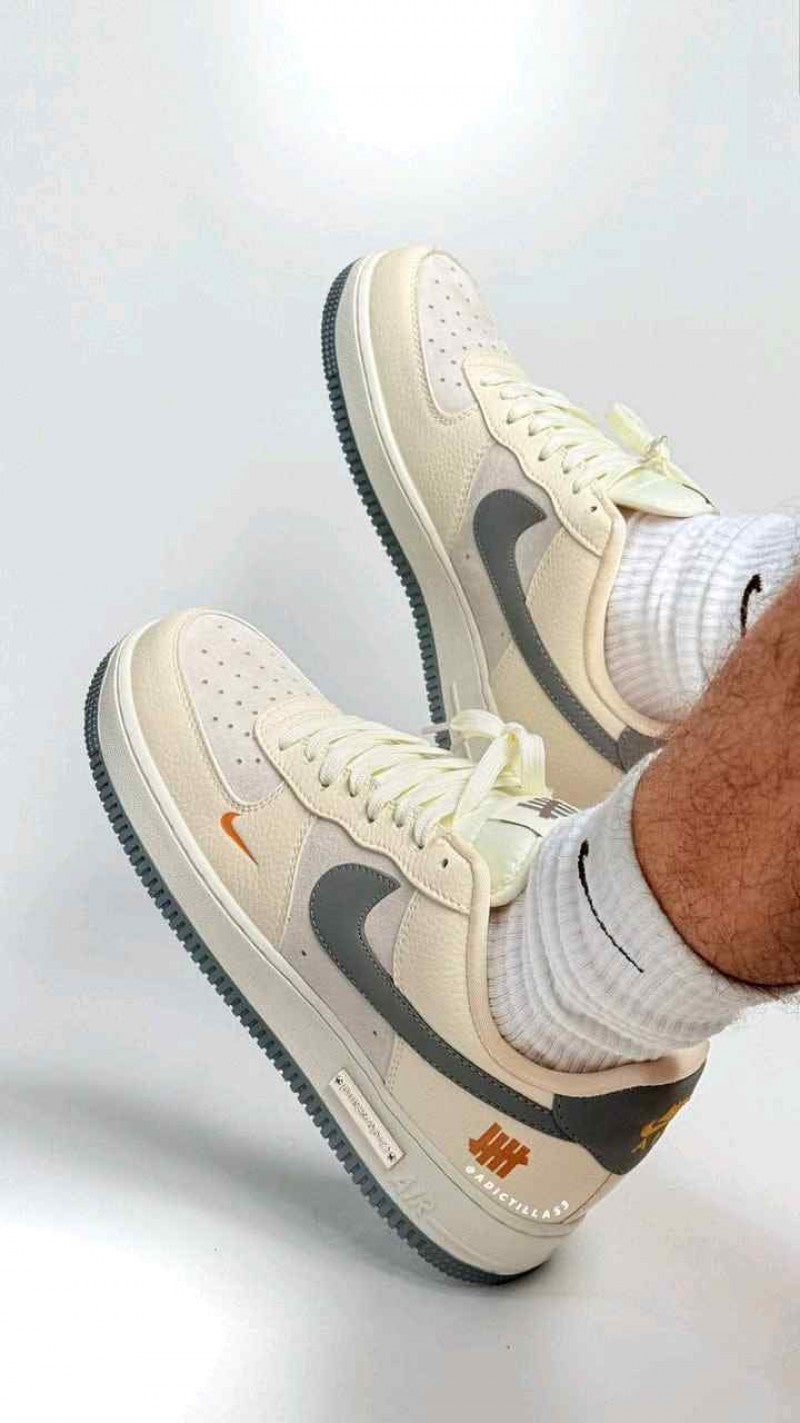Nike Airforce 1 Low X Undefeated Custom Beige 1209