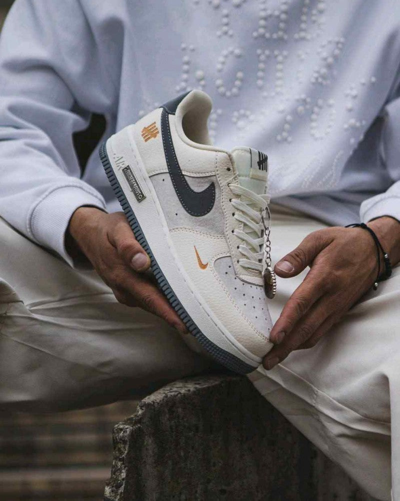 Nike Airforce 1 Low X Undefeated Custom Beige 1209