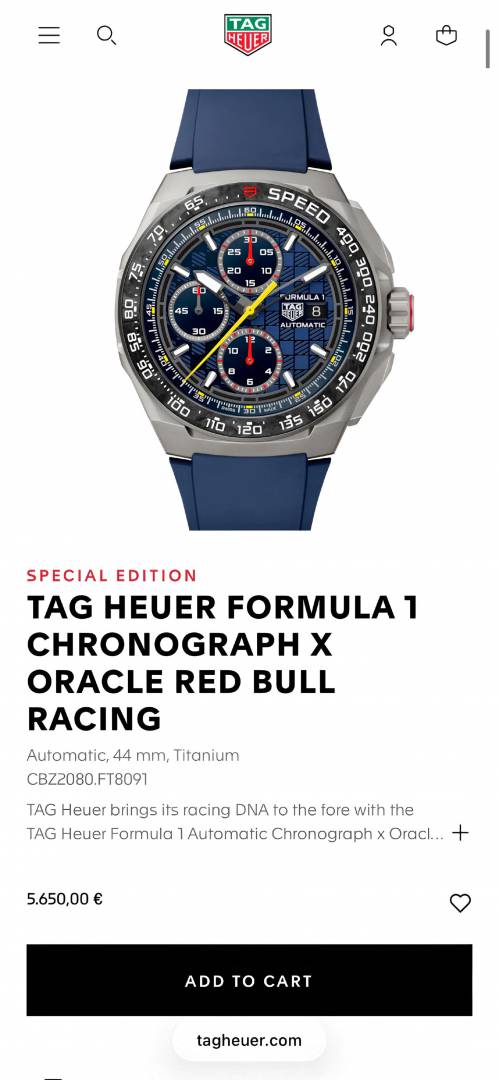 Tag heuee_r Formula 1 Chronograph full blue