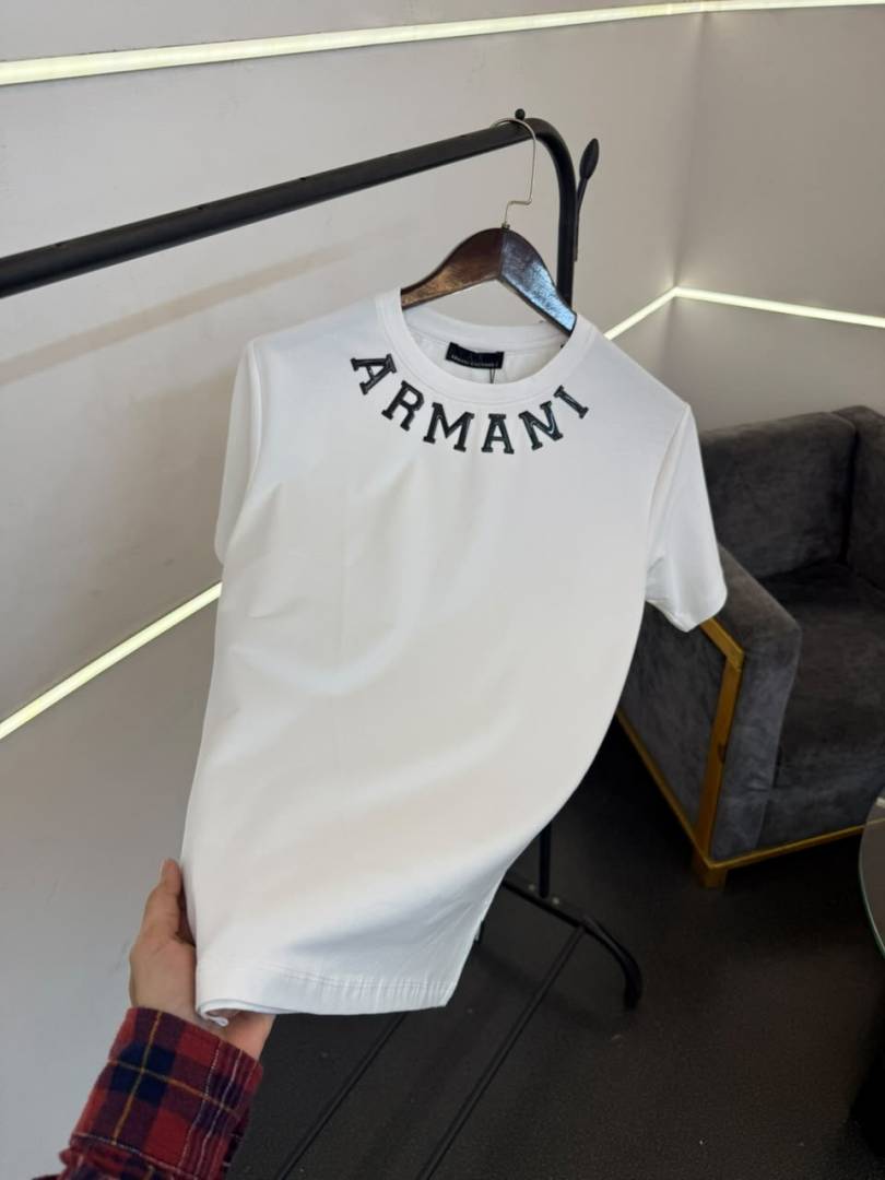 Armmani White imported round neck tshirt