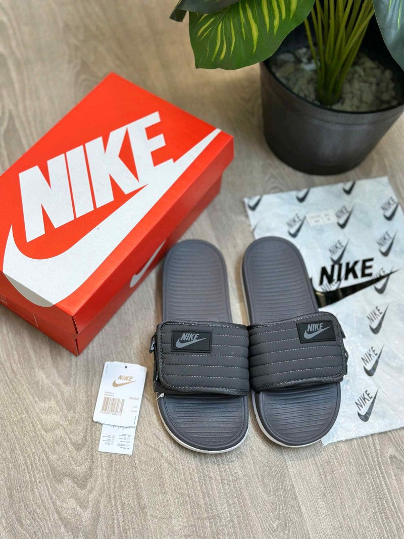 Nike Asuna Adjust Soft Cusion Grey White Slides