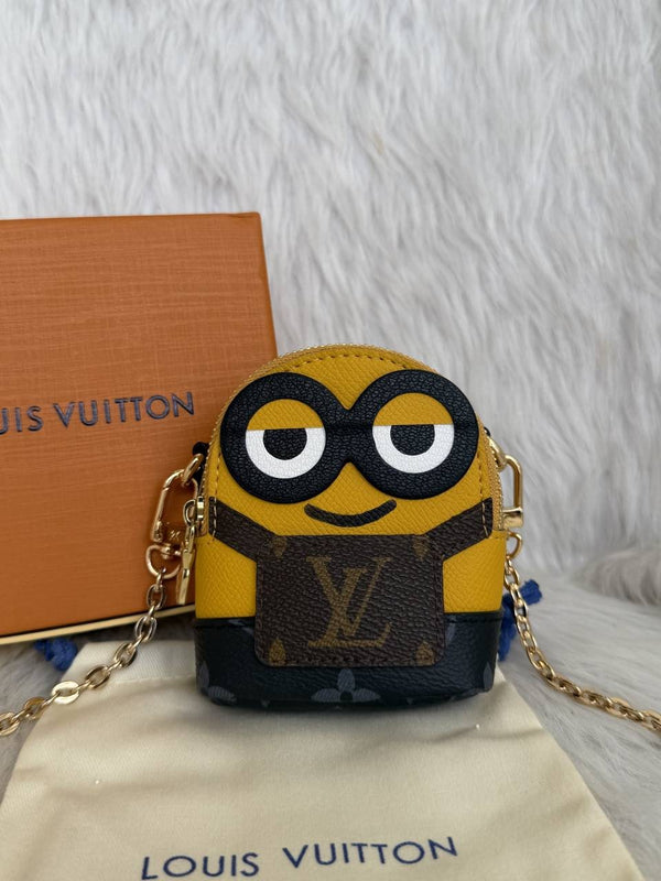 Louis Vuitton X Minion Mini Crossbody Bag Keychain With Original Box & DustCover