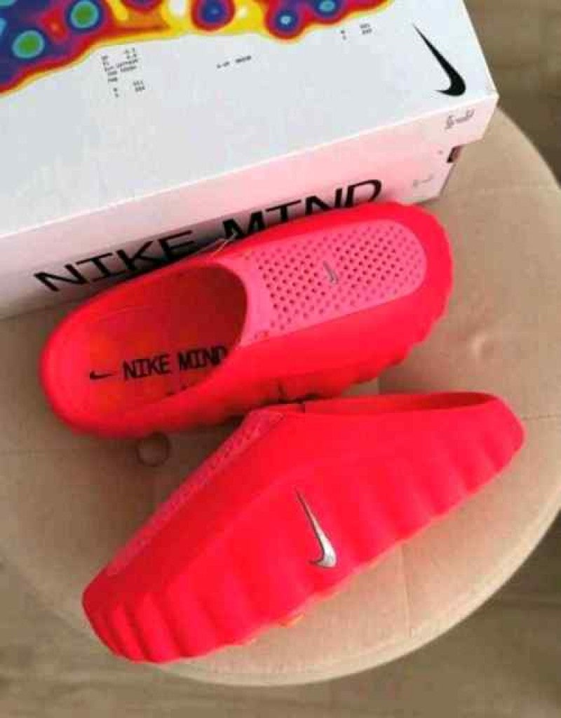 Nike Mind 001 Mules In Solar Red fix 2550