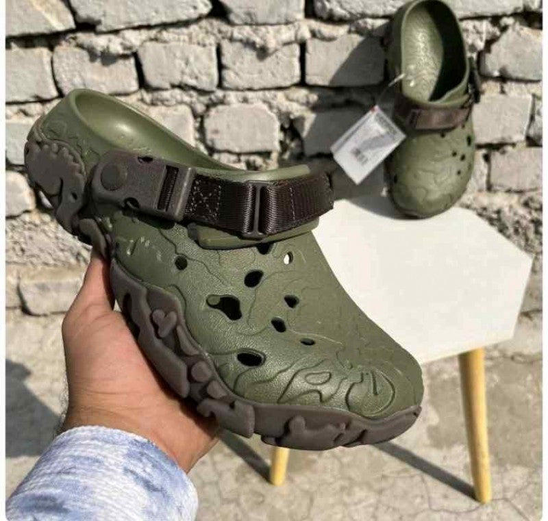 Crocs all terrain atlas army green clogs